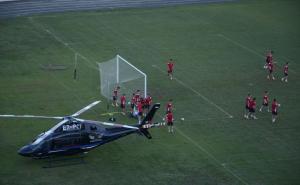 Hercegovina.info / Dodik se helikopterom spustio na stadion Pod Bijelim Brijegom